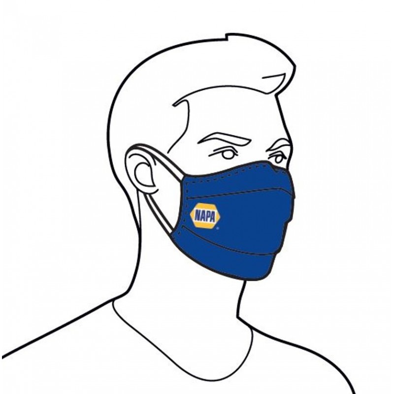 Lot de 10 masques NAPA tissu