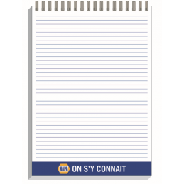 Carnet à spirale NAPA - vendu par lot de 10