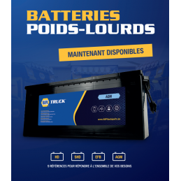 Poster magasin batteries truck